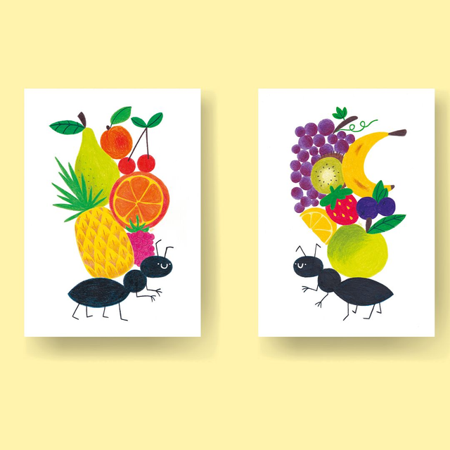 Fourmis salade de fruits