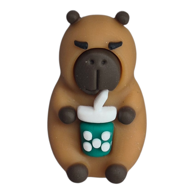 Capybara with Drink Arrow Topper©