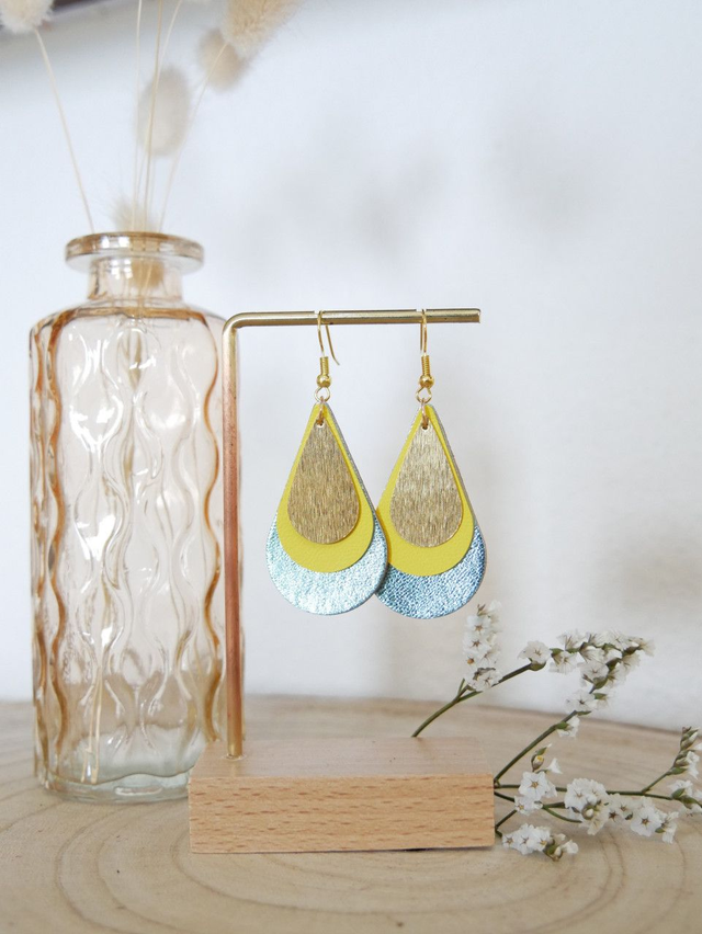 ELLA bleu ciel / jaune