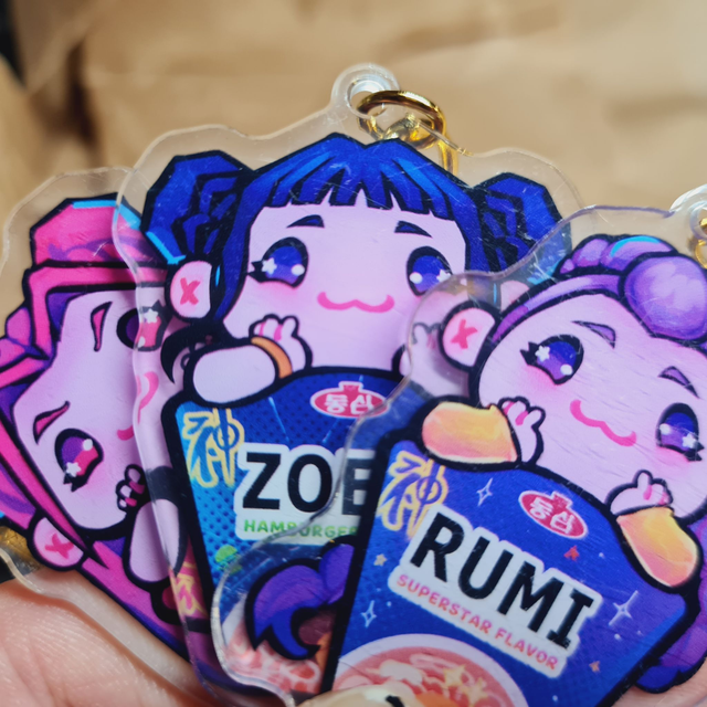 K-Pop Demon Hunters Ramen Cups Charms