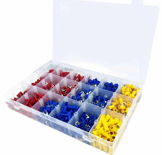480 Cosse Electrique plates Connecteurs Isolées à Sertir Assortiment sertissage