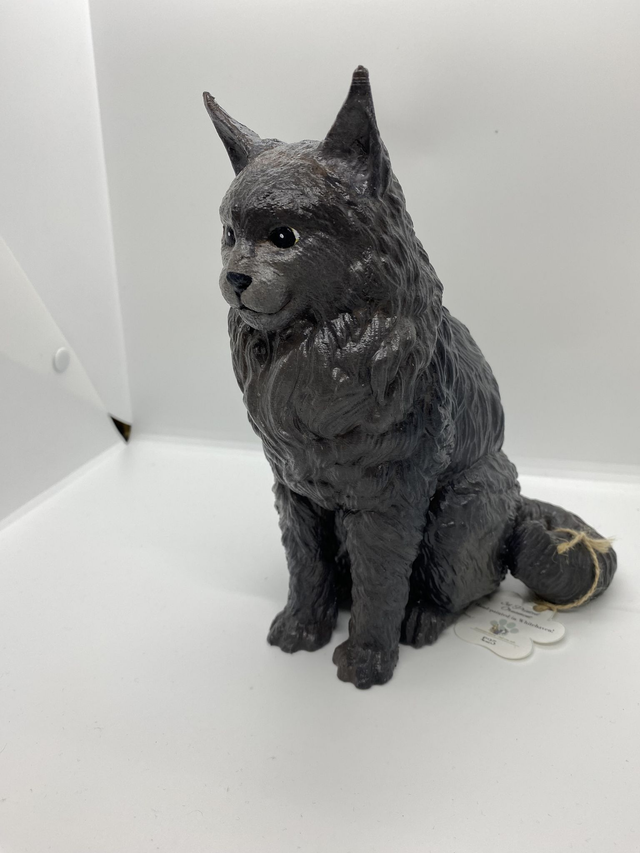 Hand-painted Maine Coon Ornament