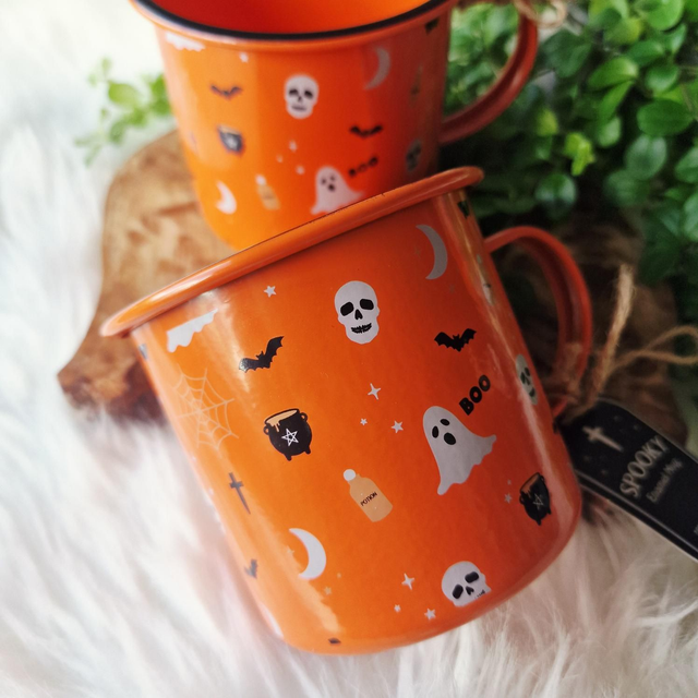 Spooky season Enamel Mug 