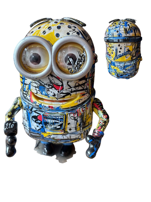 Figurine Minion 20cm signée Lancelin M. LM Art Honfleur 
