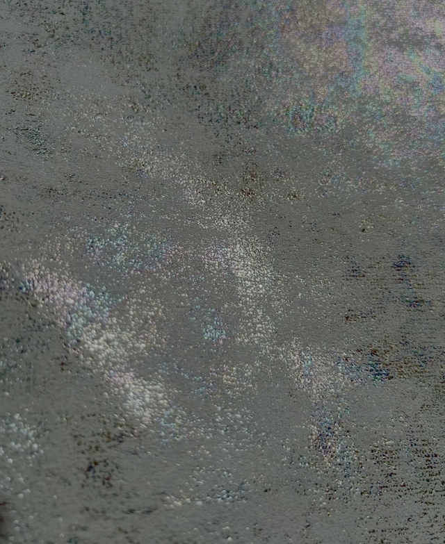 Chute de cuir blanc holographique