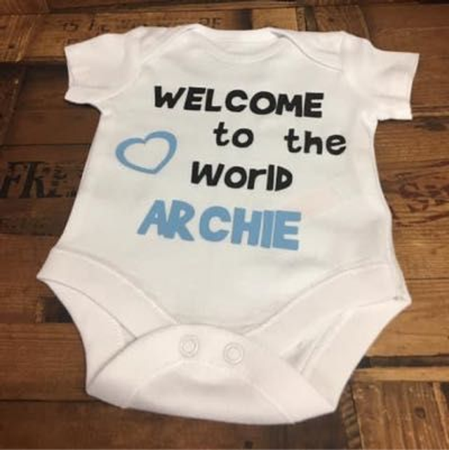 Welcome To The World Baby Vest 