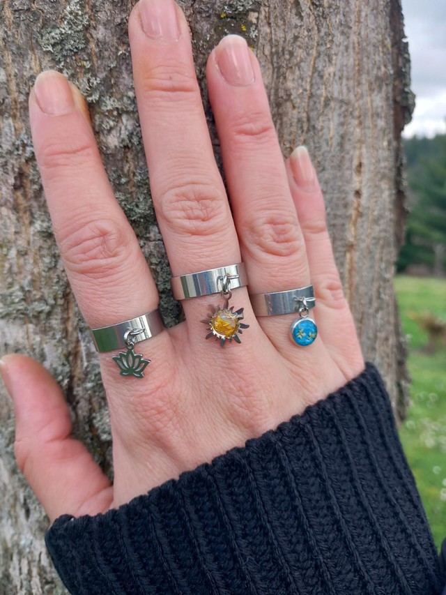 Bague breloques 