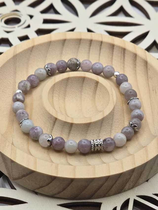 Bracelet Tourmaline rose 0,6 cm 