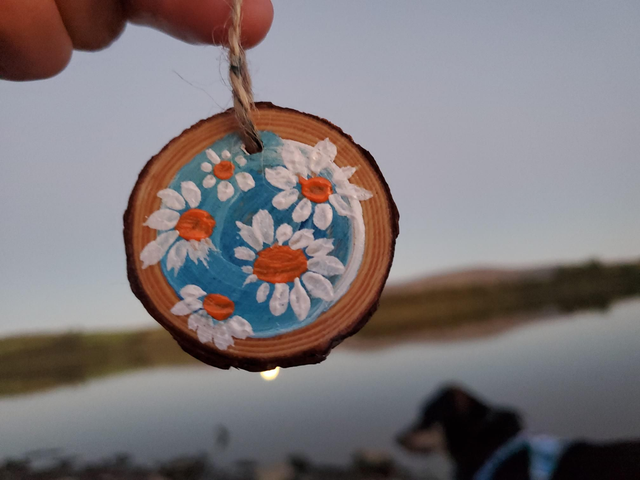 &quot;Daisies&quot; Wood Slice