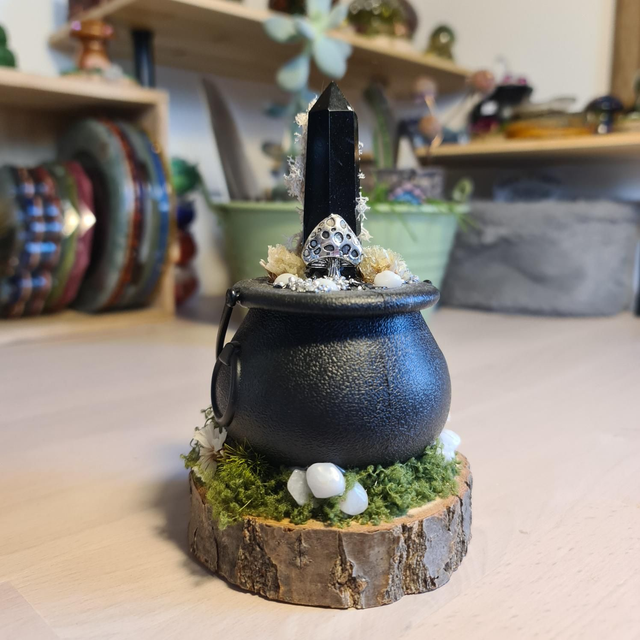 Chaudron de protection orgonite Shungite