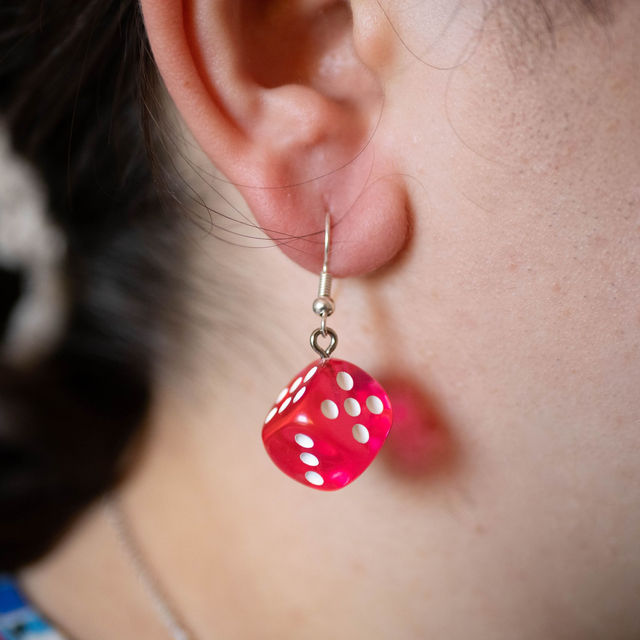 Boucle d'Oreille Dés