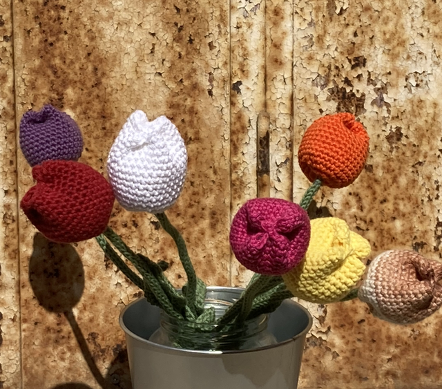 Tulipe en crochet 