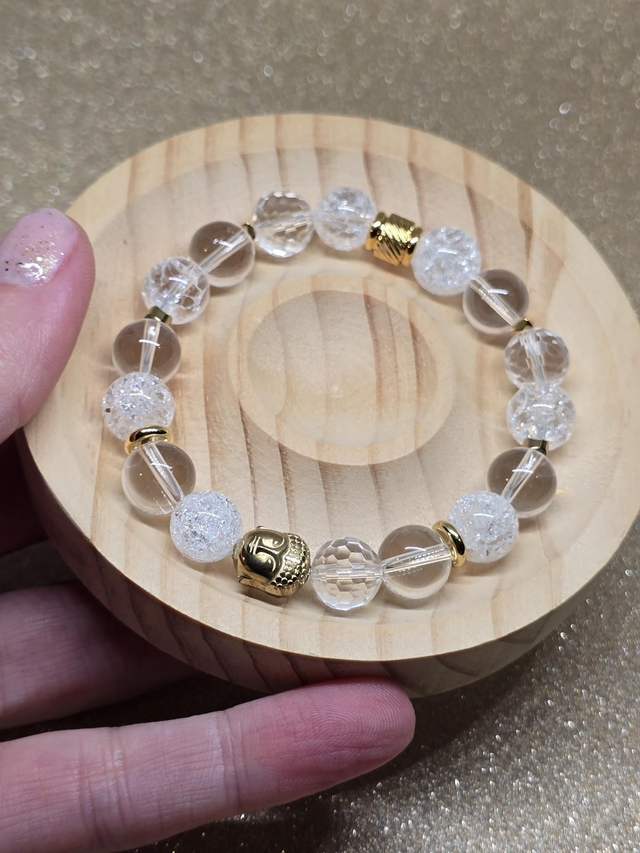 Bracelet Cristal de roche en 1 cm