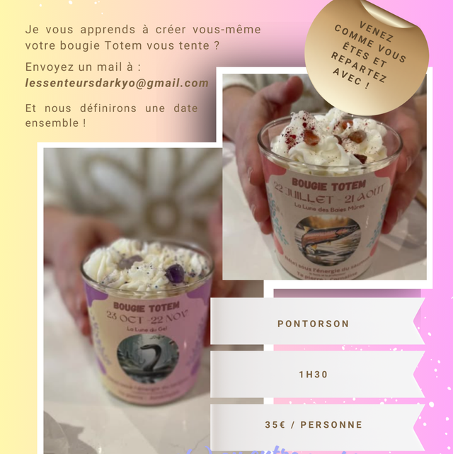 Atelier bougies totem