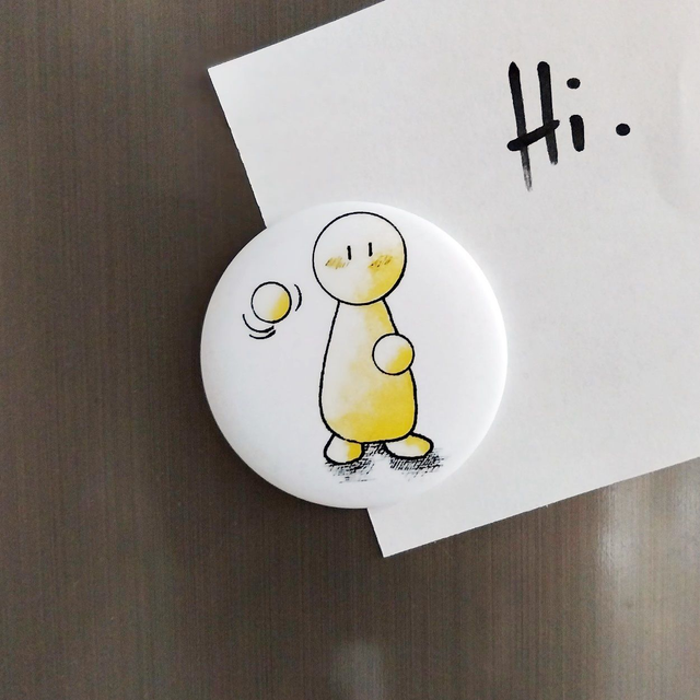 Magnetbuttons Lipami® - "Hi."