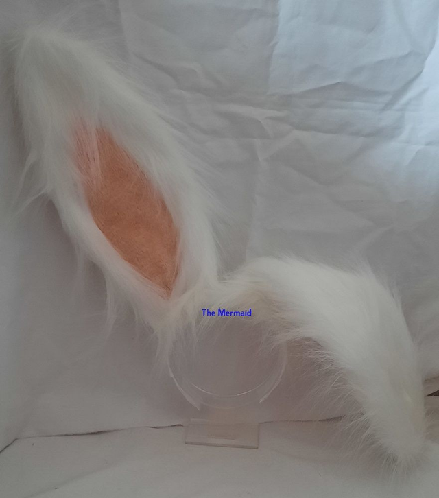 floppy konijnen-oortjes en -staarten