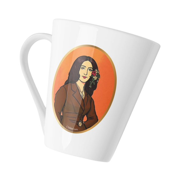 Mug blanc céramique "Citation Georges Sand"