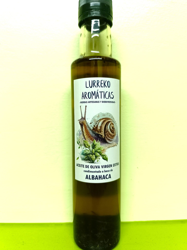 ACEITE de ALBAHACA BIO VIRGEN EXTRA CONDIMENTADO