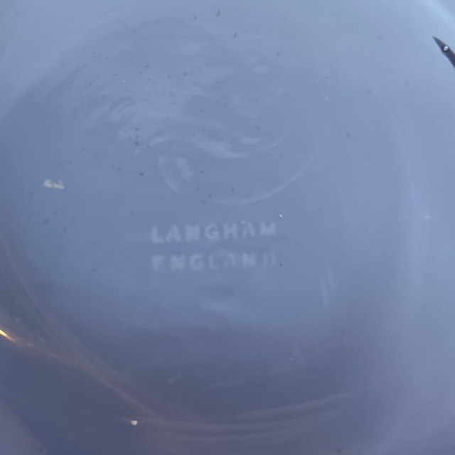 Large Langham Glass Vase — Purple & Blue, 20cm