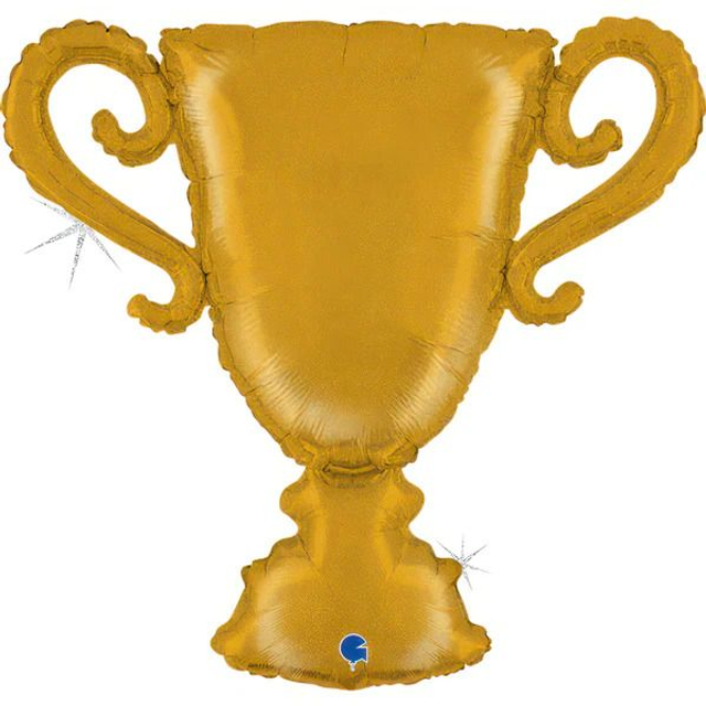33" GOLDEN CUP TROPHY GLITTER HOLOGRAPHIC FOIL