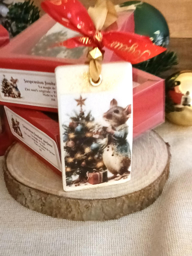Suspension parfumée de Noël &quot;petite souris&quot; 