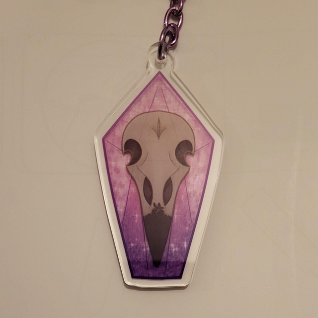 Crystal Crow Charm