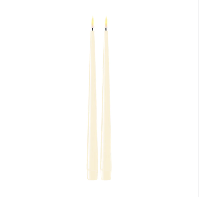 DELUXE cream dinner candles