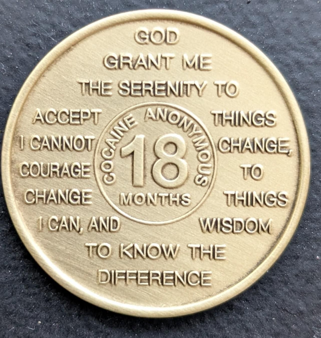 18 maanden metal coin 