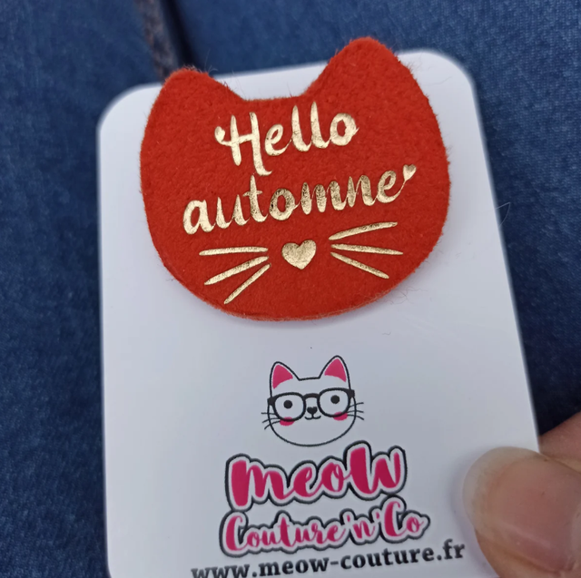 Broche Hello Automne