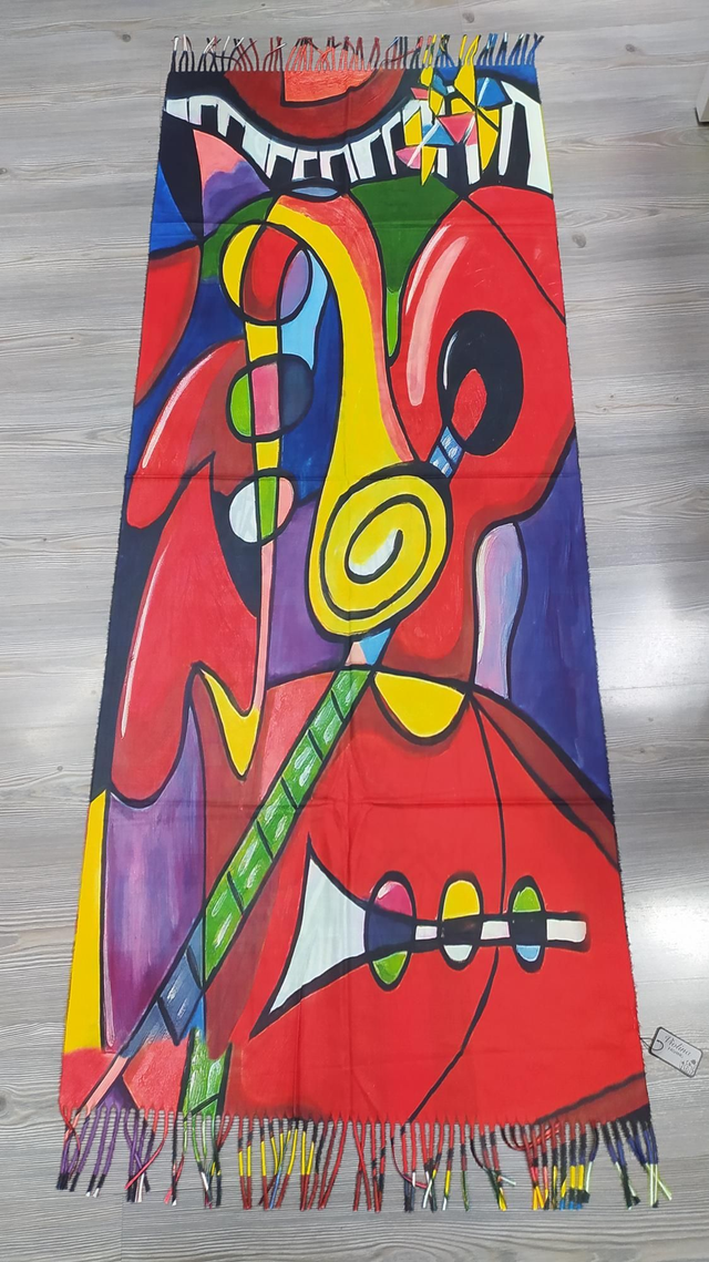 Stola Picasso La Musica double face