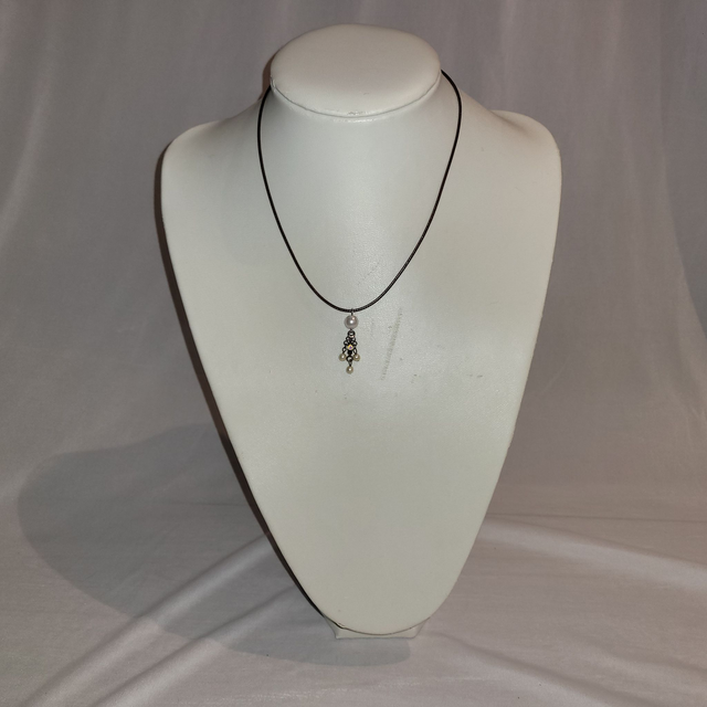 Vintage Pearl &amp; Diamanté Necklace