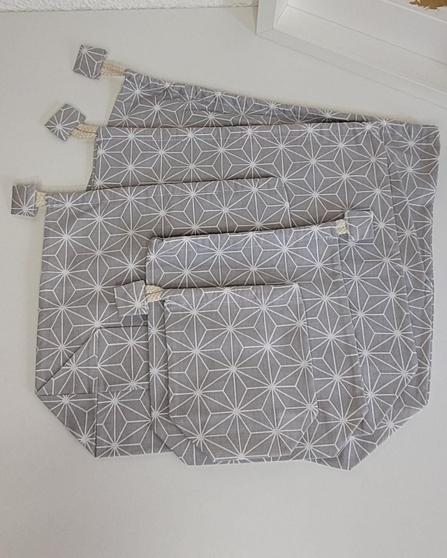 Sacs à vrac, lot de 5