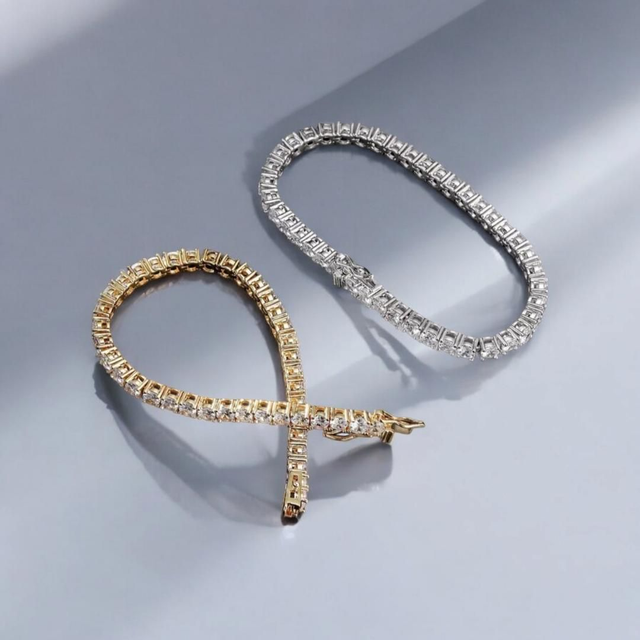 Bracelet Tennis en Zircone Cubique 5mm - L'Éclat Intemporel de la Mode
