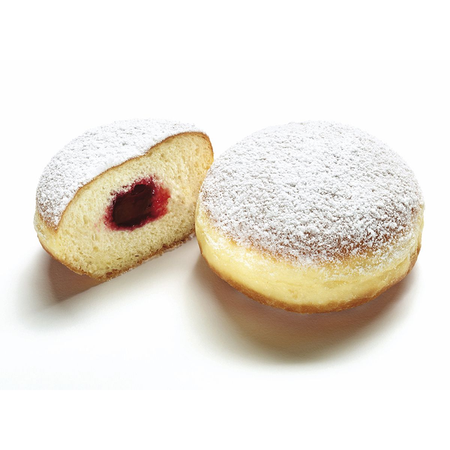 3 Krapfen mit Puderzucker