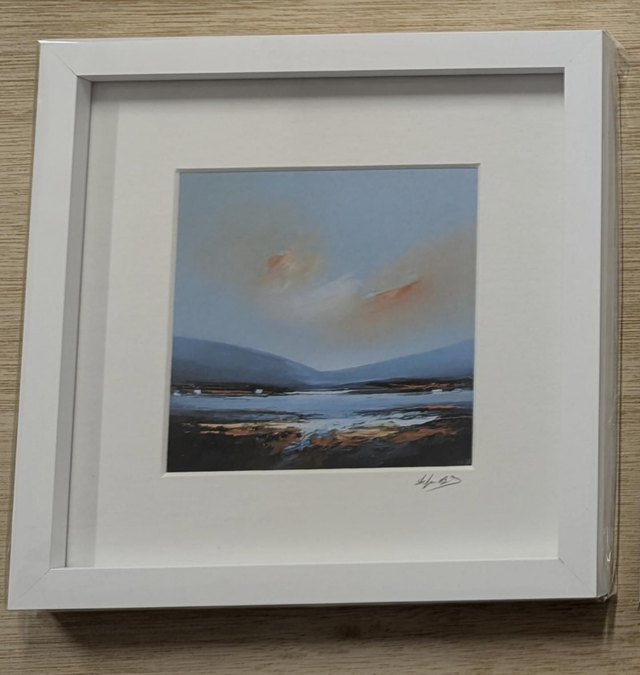 Mini framed abstract landscape print