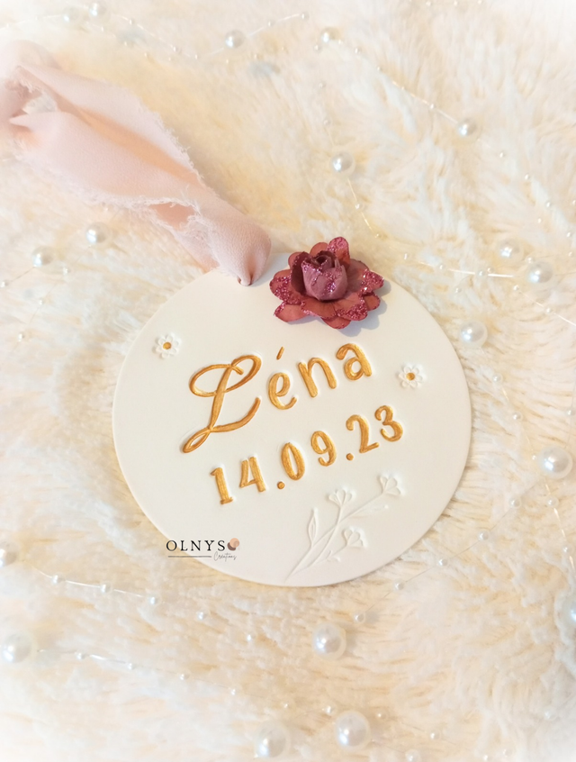 Décoration en argile &quot;Naissance / Anniversaire&quot;