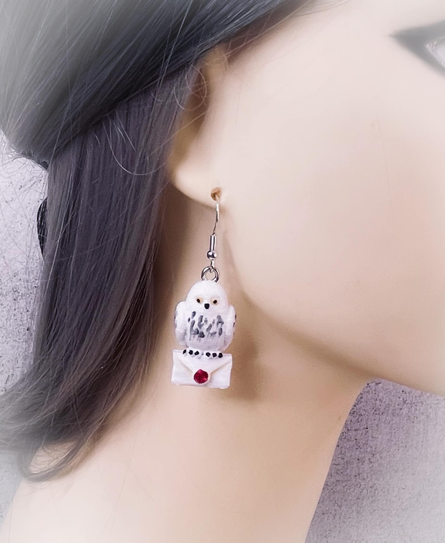 Náušnice Hogwarts Hedvika