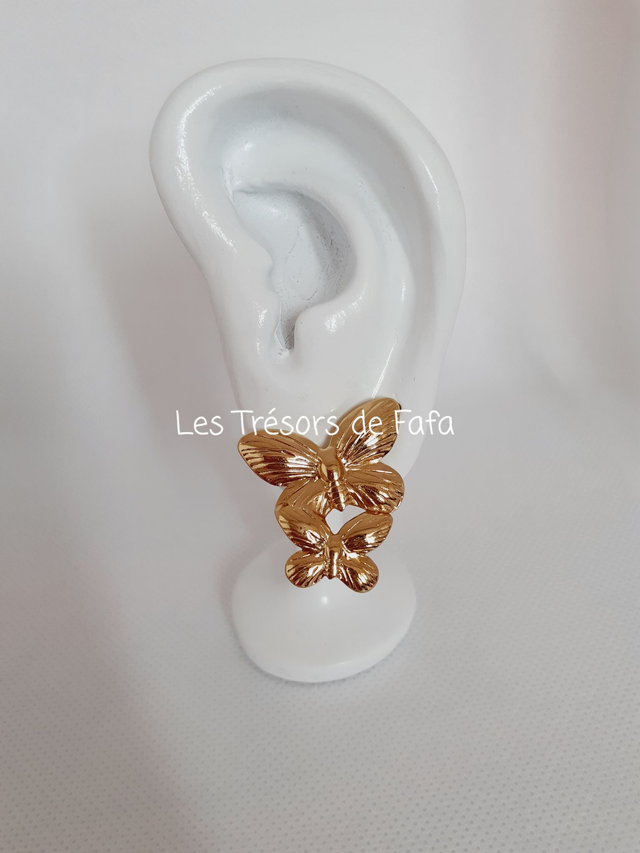Boucles d'oreilles papillon