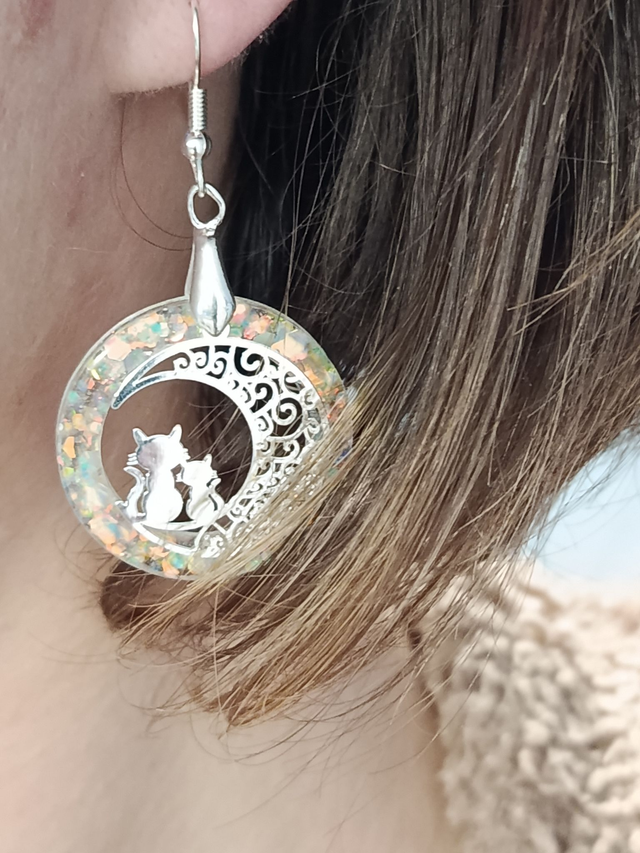 AstreLune – Boucles d’oreilles Reine Lunaire