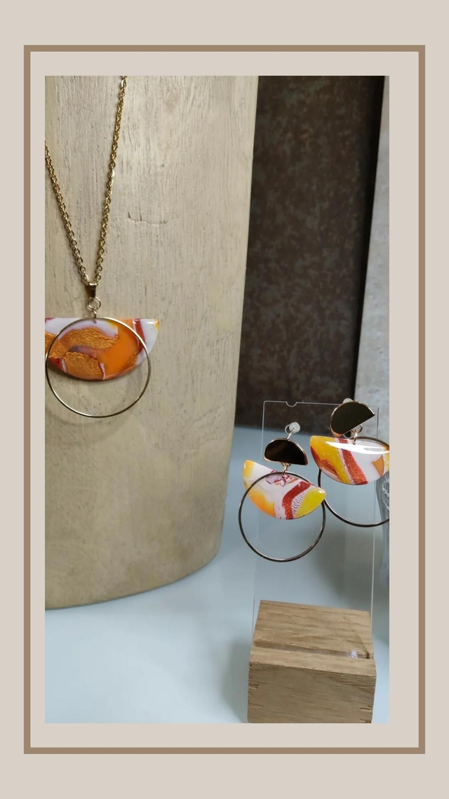 Parure sunset pop demi-lune