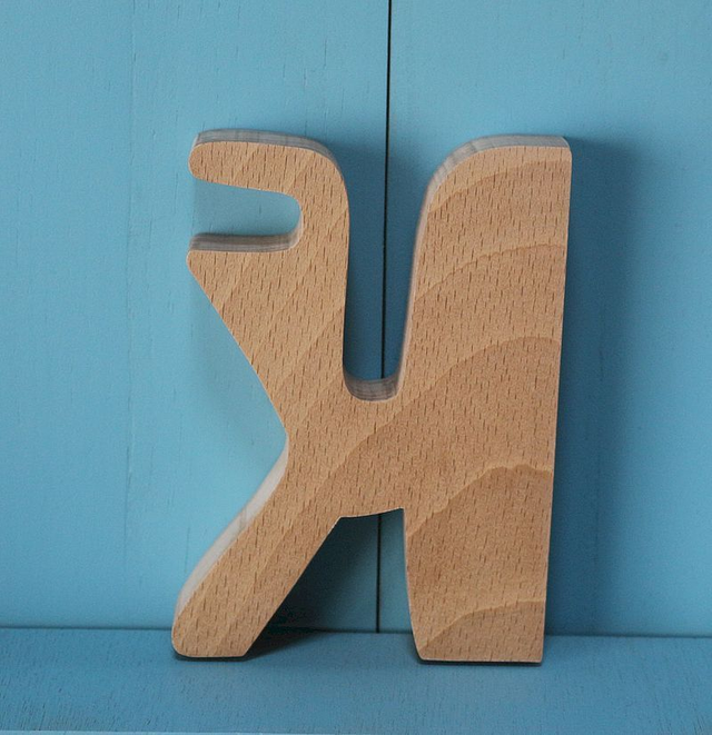 Support téléphone à 2 sens en frêne ou hêtre