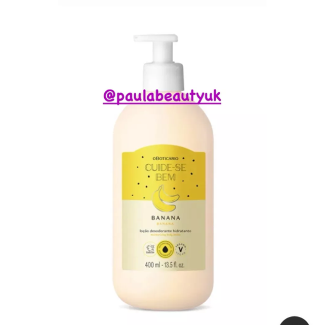 Loção Hidratante Corporal Cuide-se Bem Feira Banana, 400ml- Edição Limitada