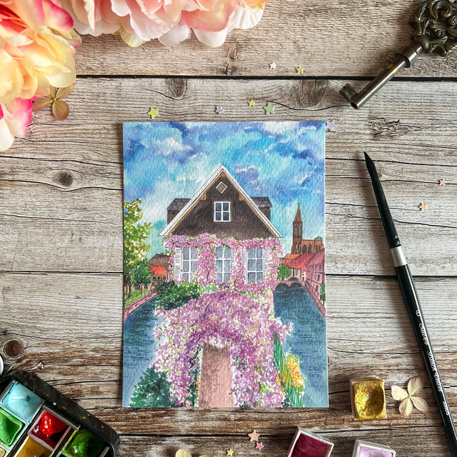 carte "Maison aux glycines"