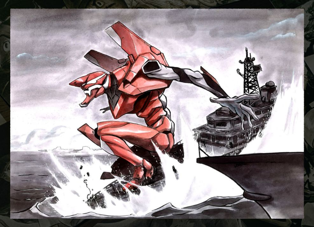 Print A6, A4 ou A3 - Fan art - Eva 02
