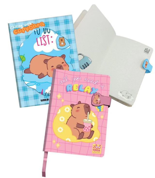 Diario Segreto A5 Capibara Tinta Unita