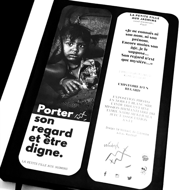 Marque page - LA PETITE FILLE AUX JASMINS -