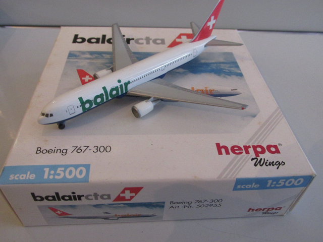 Balair/CTA B767-300, 1:500 Herpa
