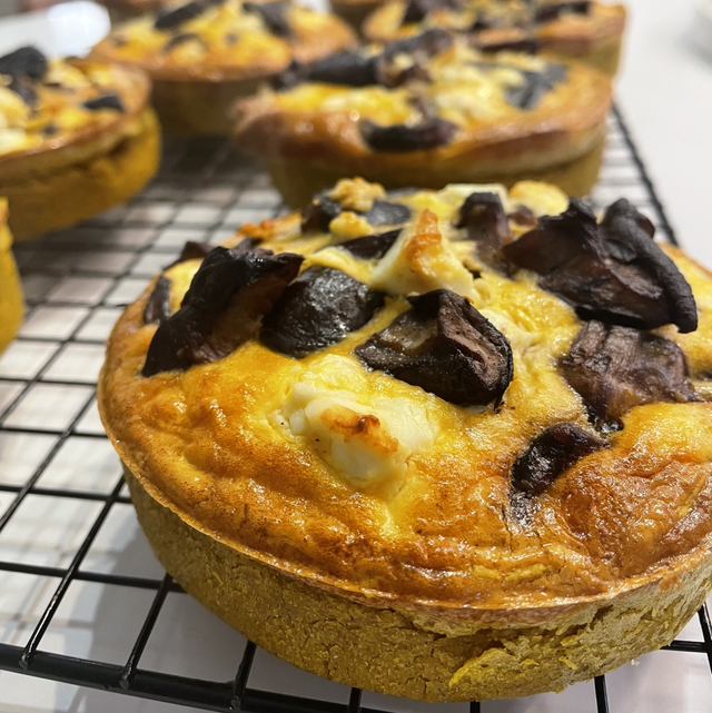 Setas shitake nuez moscada