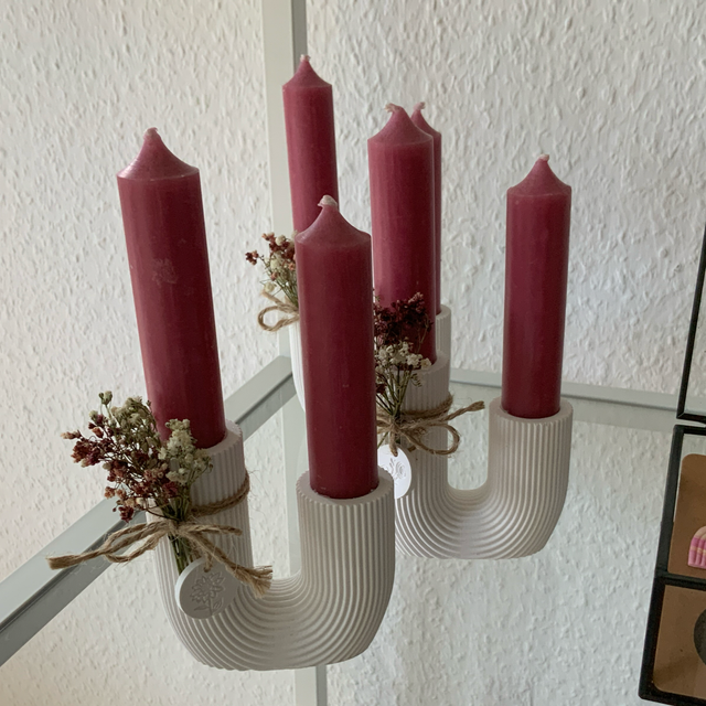 Kerzenständer U-Form