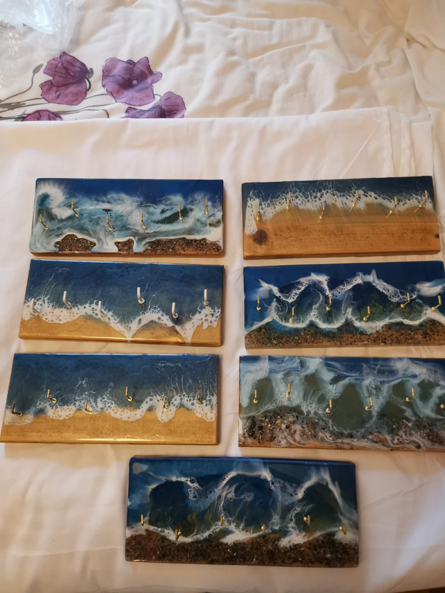 6 brass hook Key Racks